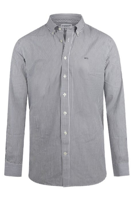 STRIPED POPLIN SHIRT NAVY 1
