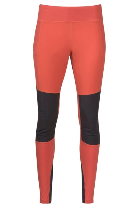 FLØYEN OUTDOOR TIGHTS WOMEN BRICK/SOLID CHARCOAL 5