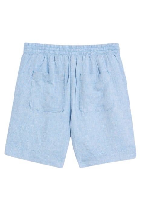 ELLE LINEN BLEND SHORT CHAMBRAY BLUE 2