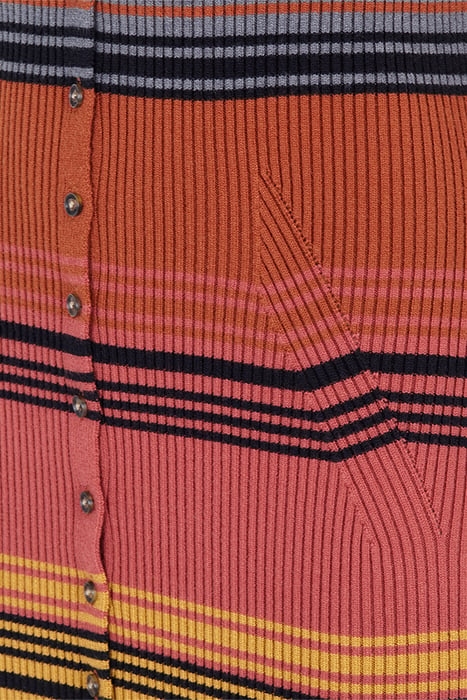 SWEATER MIDI DRESS BLACK NIGHT OMBRE STRIPE 4