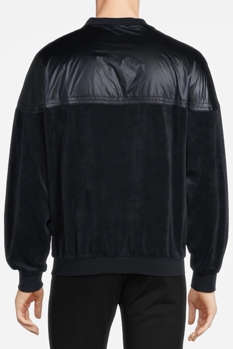 VELOUR SWEATSHIRT NIGHT BLUE 2