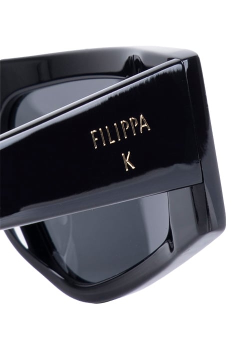 ANGLED ACETATE SUNGLASSES BLACK 3