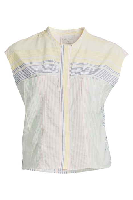 BAYADERA STRIPE POPLINE SLEEVELESS SHIRT MARSHMALLOW 3