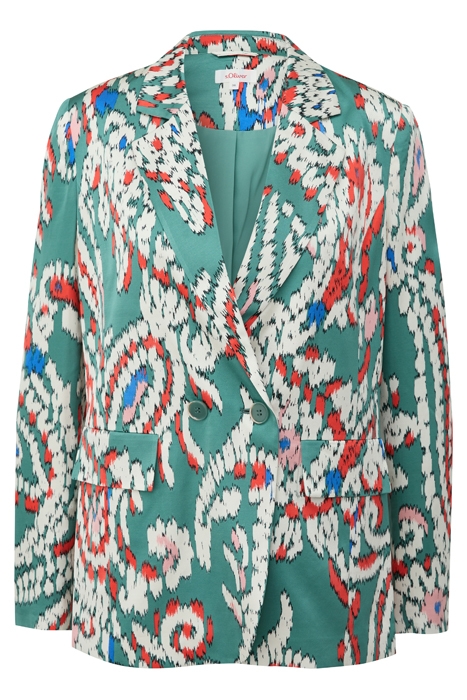 S.OLIVER JACKETS BLAZER GREEN PRINT 4