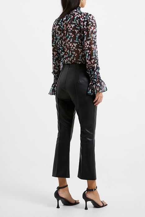 CLAUDIA PU STRETCH TROUSER BLACK 3
