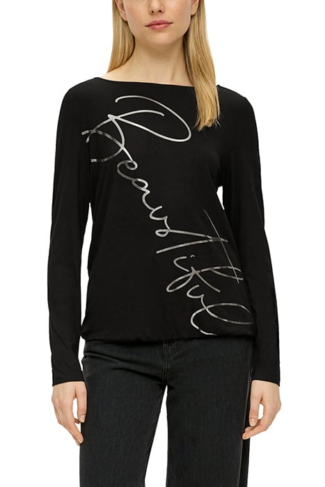 S.OLIVER T-SHIRTS GREY/BLACK 1