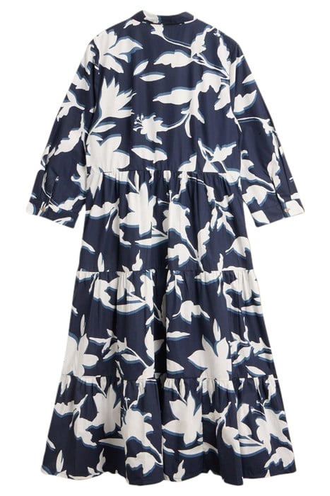 MAYRA TIERED SHIRT DRE NAVY PRINTED 3