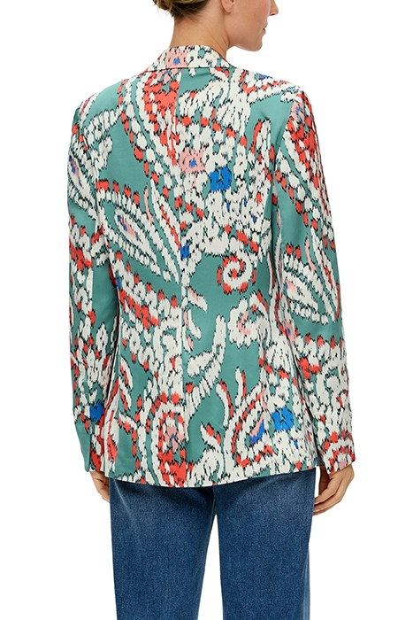 S.OLIVER JACKETS BLAZER GREEN PRINT 2