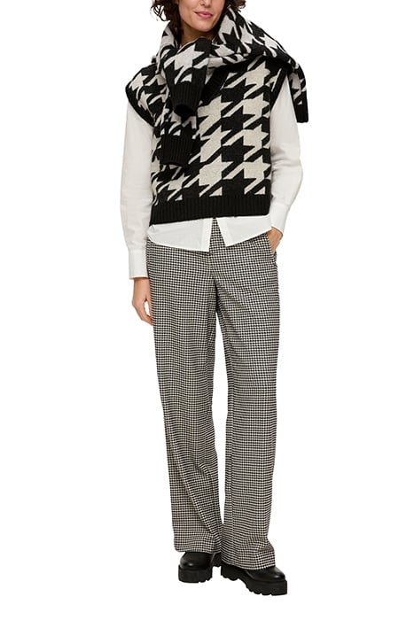 S.OLIVER PANTS GREY/BLACK 3