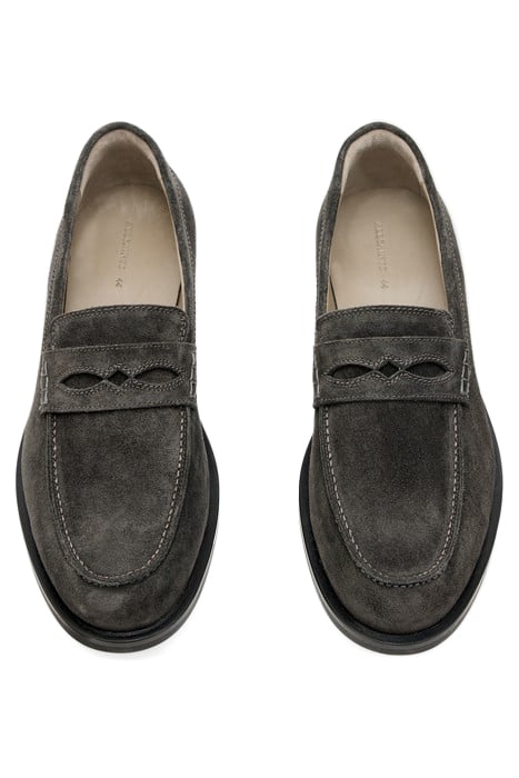 HARMON SUEDE LOAFER CHARCOAL GREY 4