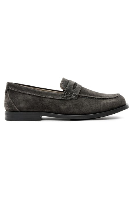 HARMON SUEDE LOAFER CHARCOAL GREY 1