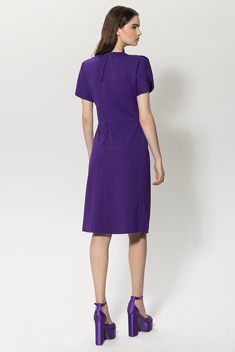 PUNTO-MILANO MIDI DRESS DEEP PURPLE 3