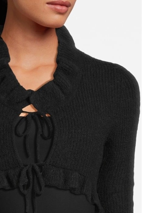 SOFT WOOL BOLERO BLACK 4