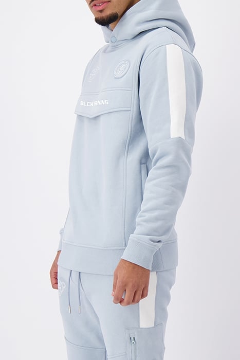 ANORAK STRIPE HOODIE BLUE 4