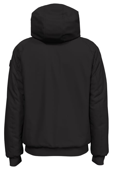 STRETCH PADDED HOODED JACKET BLACK 2