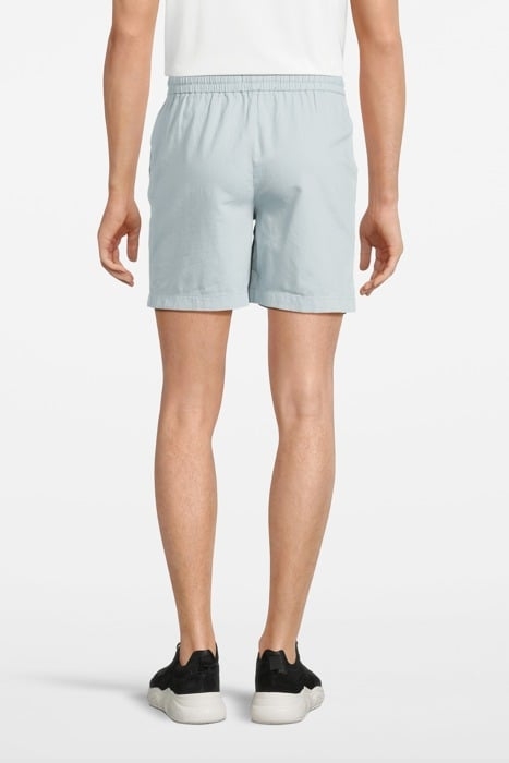 COTTON LINEN SHORTS SLATE BLUE 2