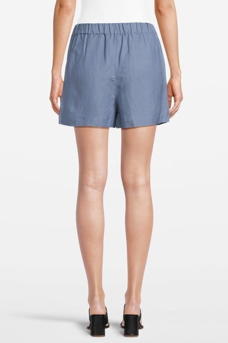 LINEN SHORTS BLUE 2
