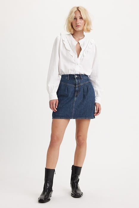 FEATHERWEIGHT DENIM SKIRT BLUE 2