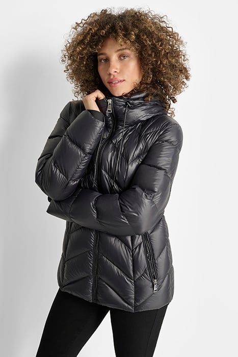 ZIPFRT DOWN JACKET BLACK 4