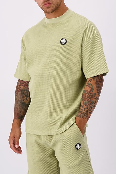 MONOGRAM WAFFLE TEE GREEN 1