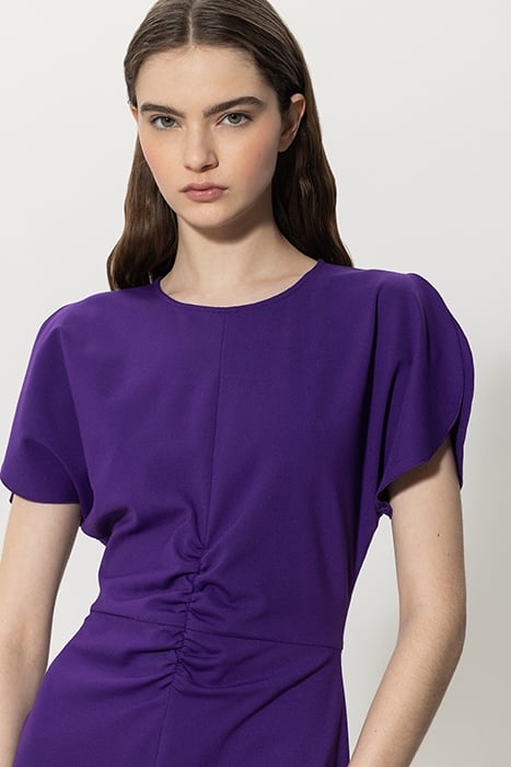 PUNTO-MILANO MIDI DRESS DEEP PURPLE 6