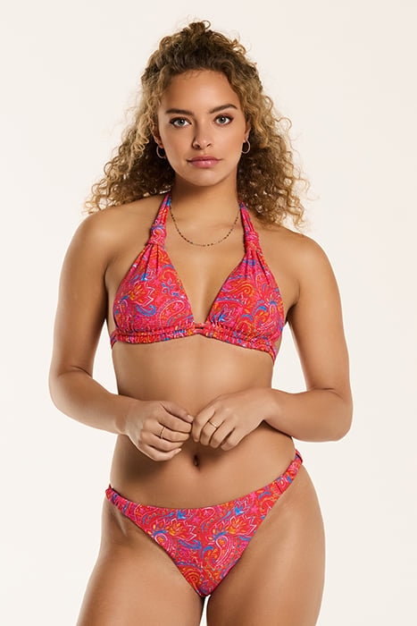 LADIES BIBI BIKINI SET COLOURED PAISLEY RIO RED PAISLEY 1