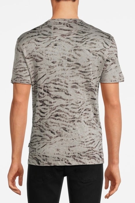 WARDS SS WATERCOLOR ZEBRA PRINT LINEN CR ASH 2