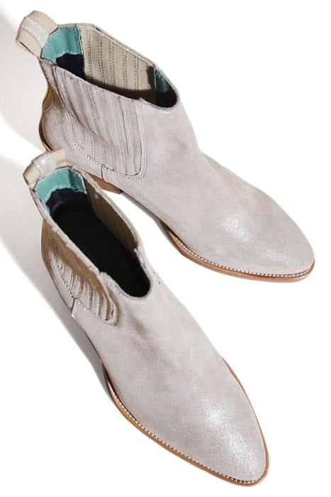 CHERRY WESTERN ANKLE BOOT PEWTER METALLIC 2