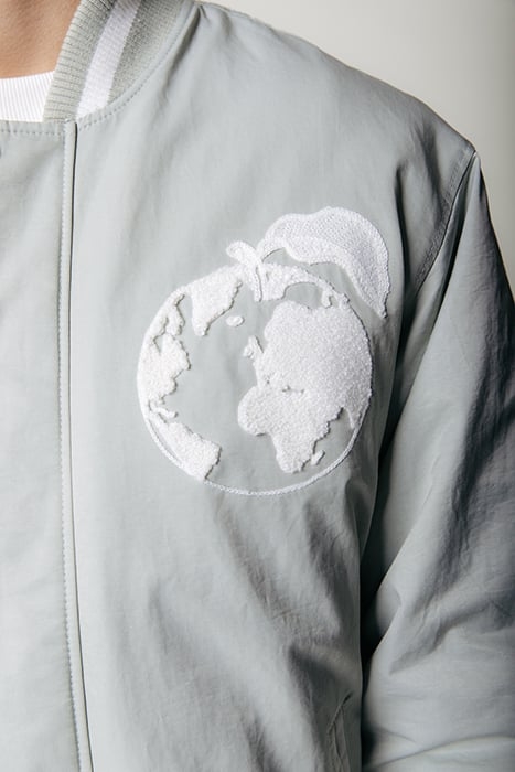 ASHER PATCH BASEBALL BOMBER LIGHT MINT 3