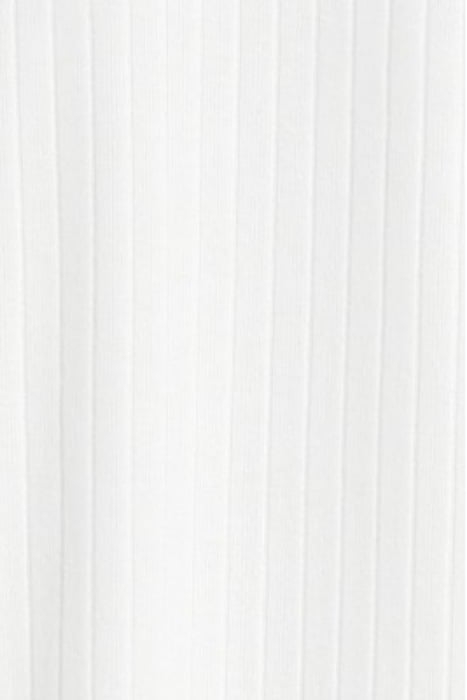 CALLIE HIGH NECK RIB SWEATER WHITE - OUTLET PRICE 5