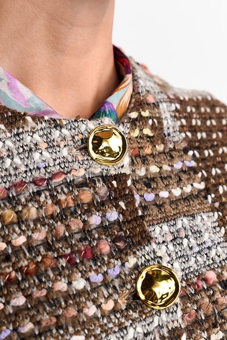 SHORT PATCHWORK JACKET CARAMEL SPICE 4