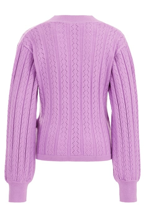 KNITTED CARDIGAN PURPLE 3