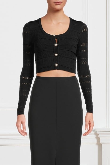 FLIRT CARDIGAN JET BLACK 1