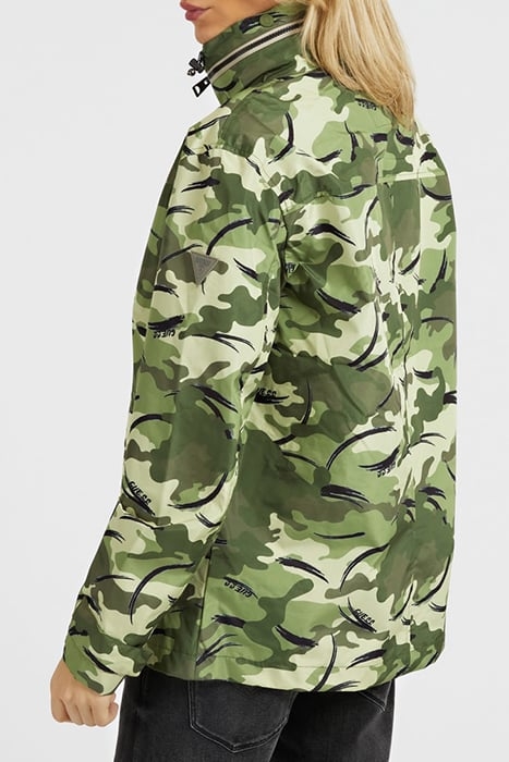 TECHNICAL RAINCOAT GUESS CAMOU AOP PRIN 2