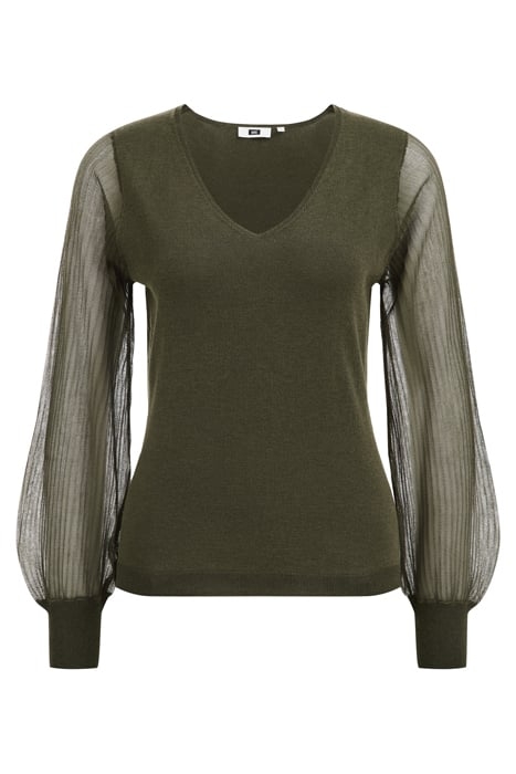 KNITTED PULLOVER KHAKI 4