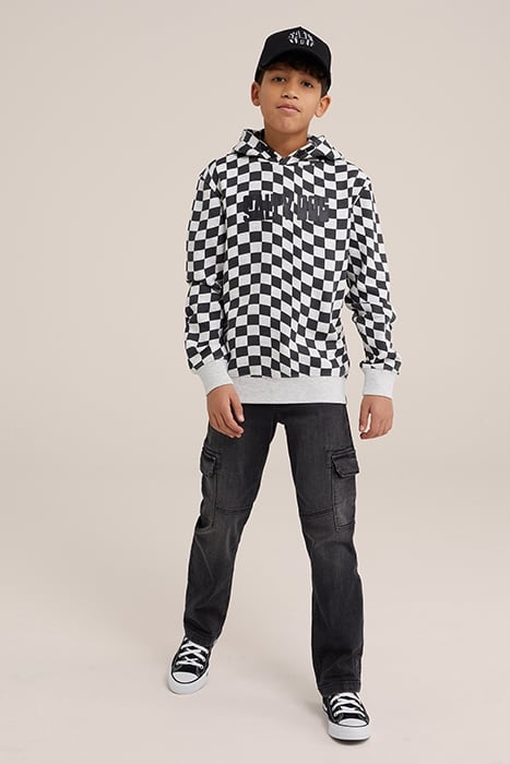 5-POCKET MID WAIST DARK GREY 2