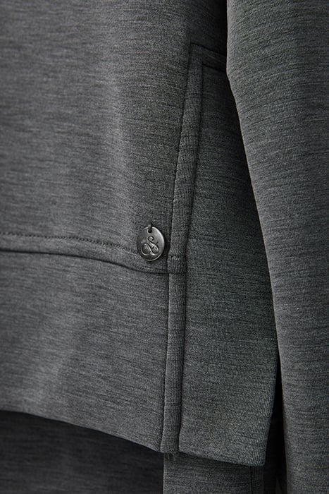 MODAL SCUBA TOP CHARCOAL HEATHER 5