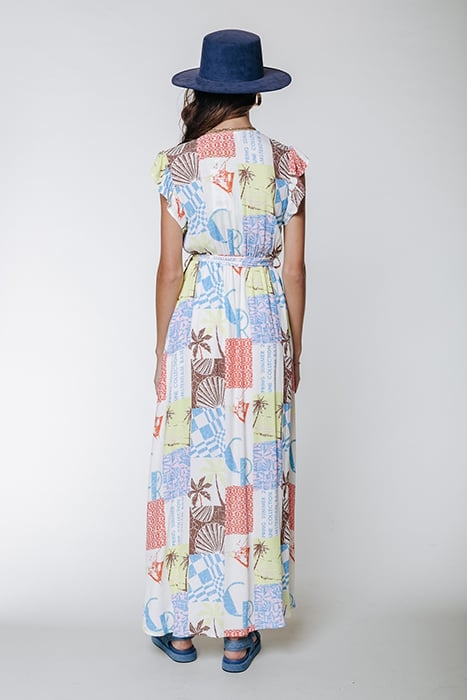 ELVA PATCHWORK MAXI DRESS MULTICOLOR 2