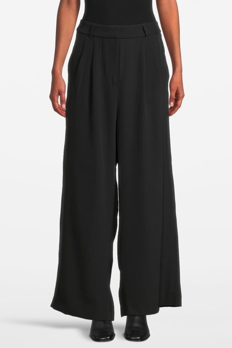 SLEEK TAILORED WDE LEG TROUSER BLACK 1