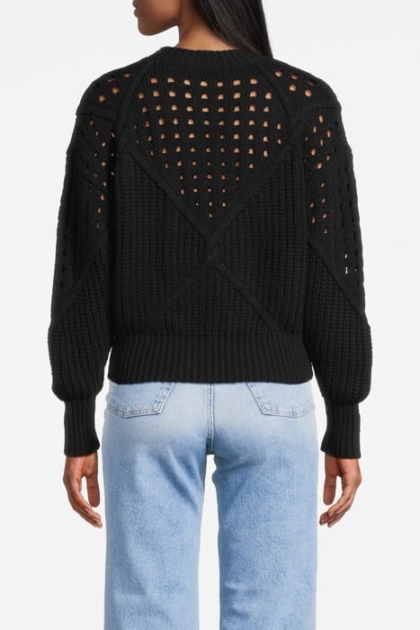 NIVES KNITTED SWEATER IN BLACK 2