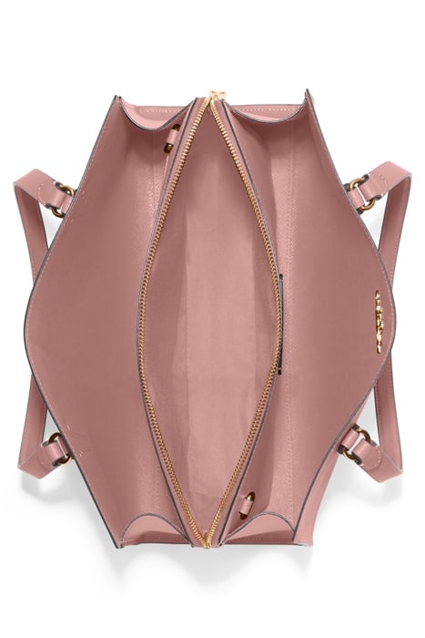 TATUM CARRYALL LEATHER TOTE SHELL PINK 3