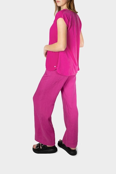 BLOUSE WOVEN CAP SLEEVES FESTIVAL FUCHSIA 4