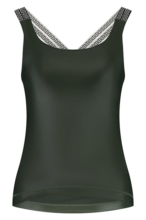 BASEL TANK TOP DEEP GREEN 1