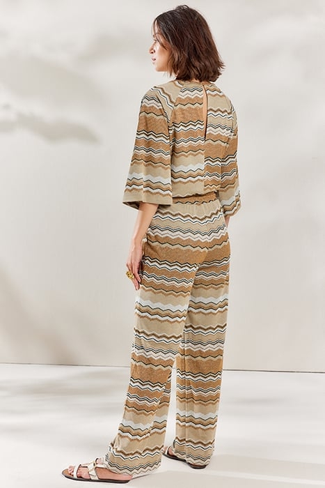 JUMPSUIT ZIG ZAG LUREX JACQUARD DESERT 2