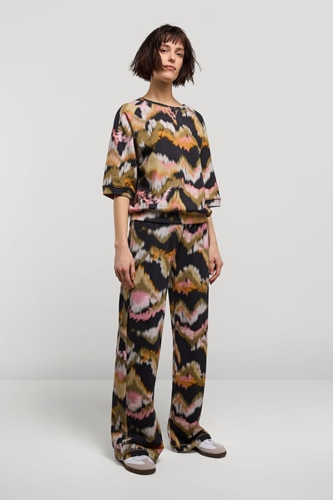 PANTS WATERY PRINT ON FRENCH TERRY MULTICOLOUR 1