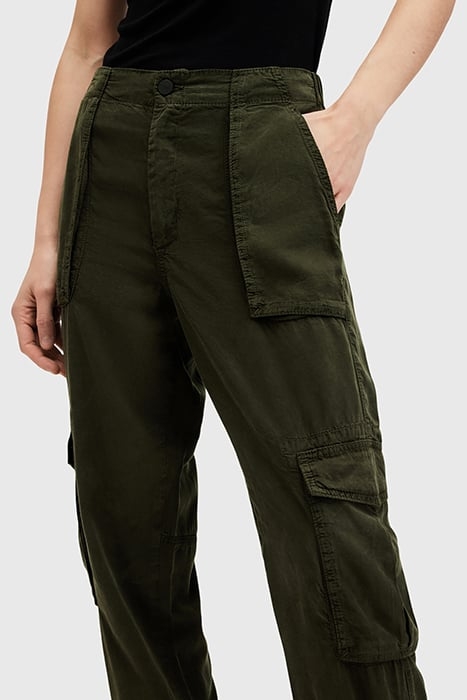 FREDA TENCEL TROUSER KHAKI GREEN 8