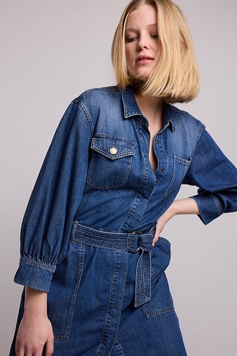 DENIM DRESS LIGHT WEIGHT COTTON TENCEL DENIM 3