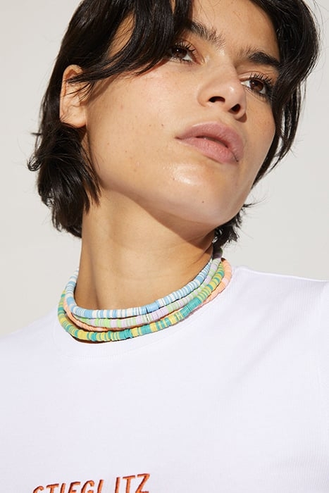 LEMON SQUEEZE NECKLACE BLUE/OFFWHITE 2