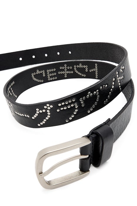 UNDERGRUND STUD BELT BLACK/DULL NICKEL 7