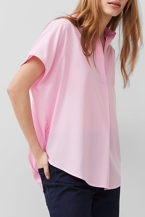 FRENCH CONNECTION CREPE LIGHT S/LESS POPOVER POPOVER SHIRT S 5